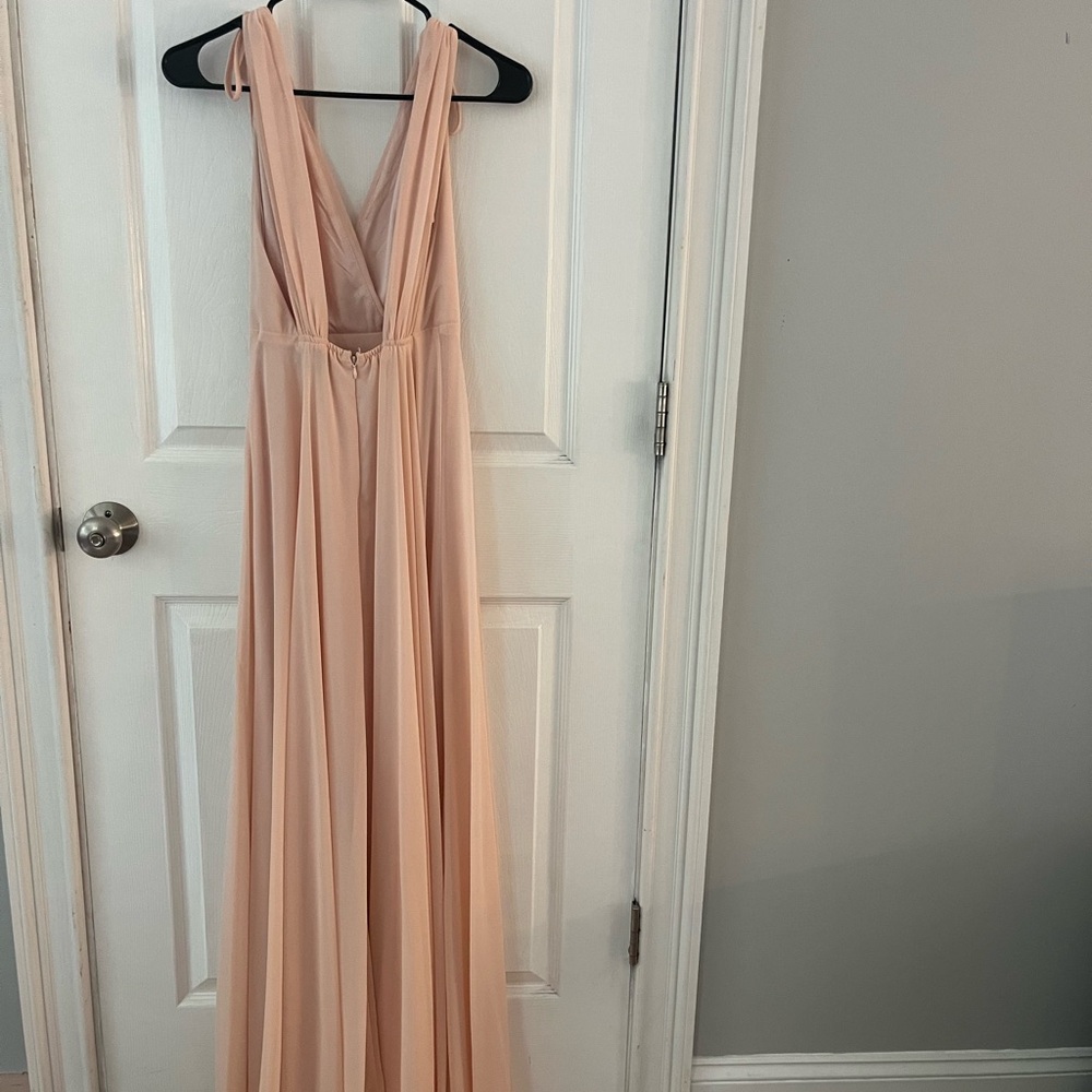 Lulu's Blush Pink Maxi Dress - Picture 3 of 7